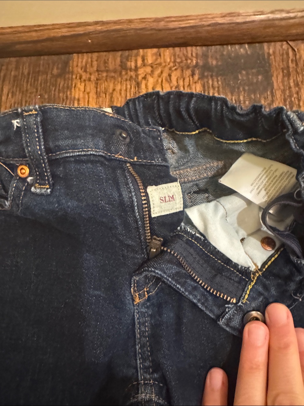 2 Pair Polo by Ralph Lauren Kids Dark Blue and Light Blue Straight Jeans- 6 - Picture 3 of 10
